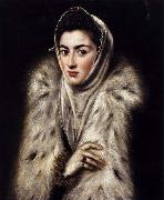 GRECO, El A Lady in a Fur Wrap France oil painting artist